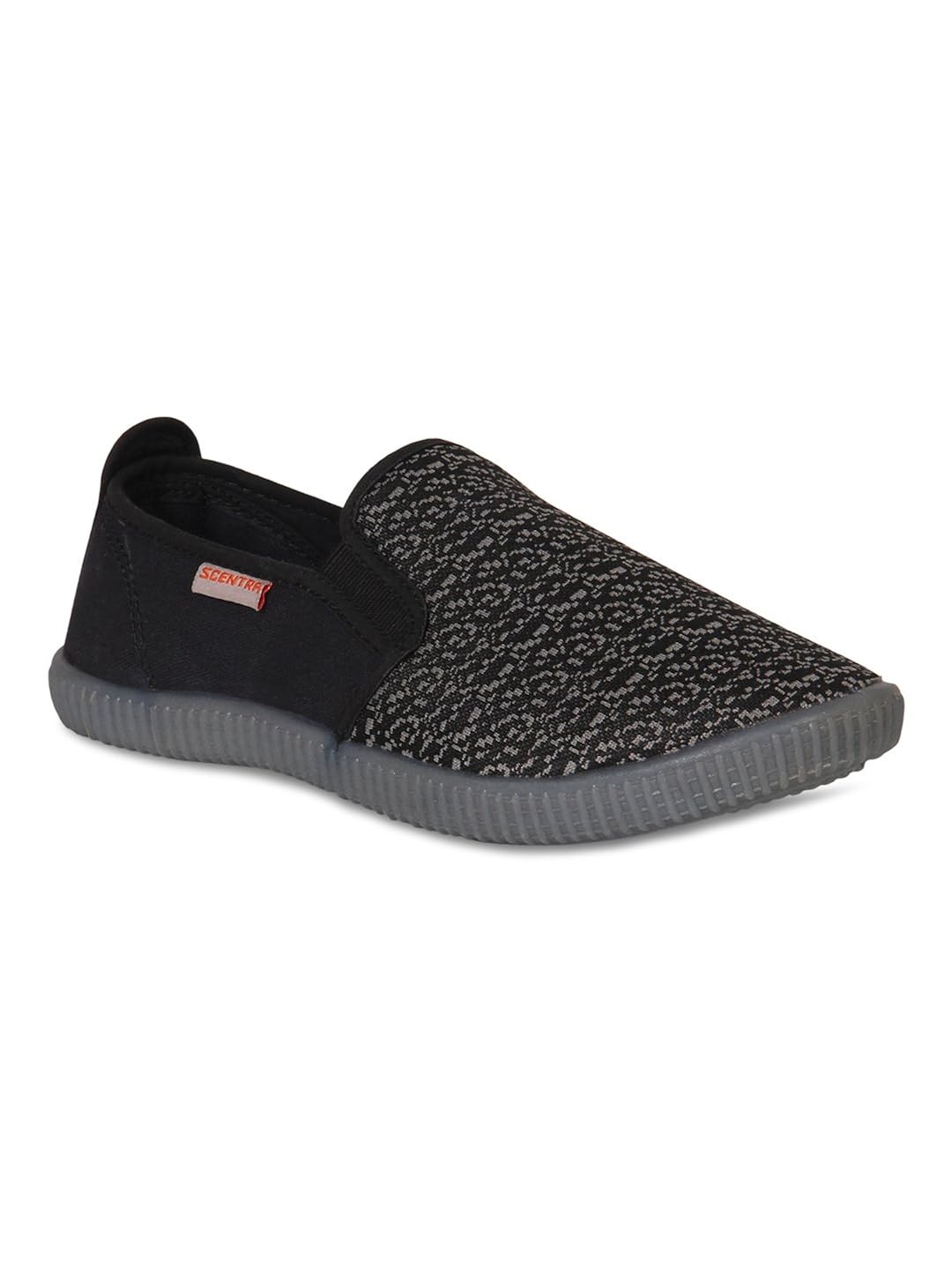 secntra plus knit space black casual shoes