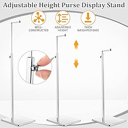 Maitys 4 Pack Purse Display Stands, Adjustable