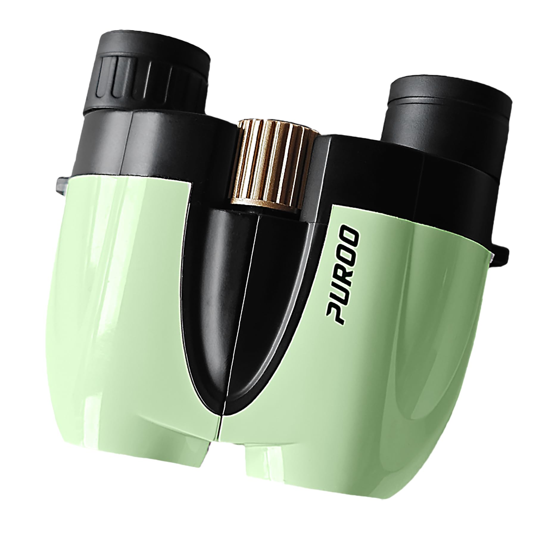 PUROO 双眼鏡 ライブ用 10倍 オペラグラス 超軽量 防振 防水 目幅調整 手ぶれ補正 コンサート用 スポーツ観戦用 野鳥観察 アウトドア 旅行 ネックストラップ 収納袋付き 眼鏡対応 日本語説明書つき 緑