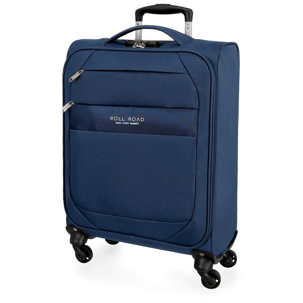 Roll Road Royce Blue Cabin Suitcase 40 x 55 x 20 cm Soft Polyester Combination lock 39 Litre 2.1 kg 4 Wheels Hand Luggage