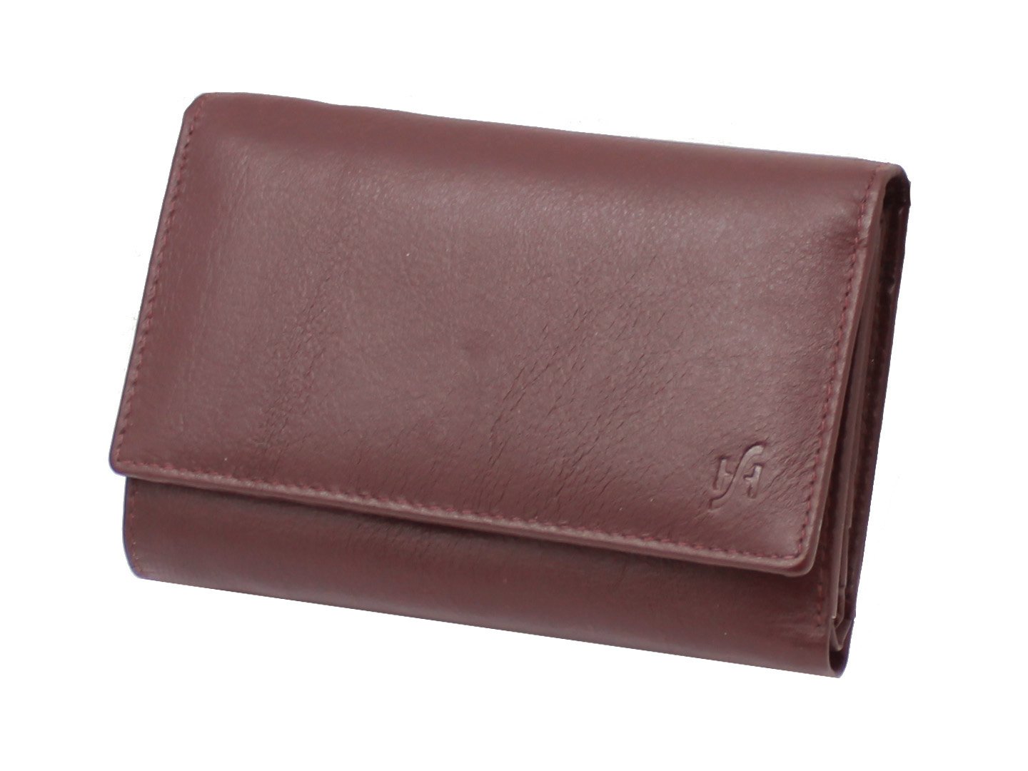 STARHIDE Women's RFID Blocking Purse, Genuine Leather Trifold Clutch Wallet, Multi Credit Card Holder with Zipped Pocket, Gift Boxed 5515 (Brown)