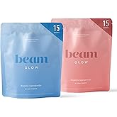 Beam Glow, Hormone Balance for Women, Thyroid Support for Women, Natural Hormone Support Powder with Selenium and Bromelain, PMS Relief, Energy, Hair Skin & Nails, Vegan, No Sugar, 15 Servings