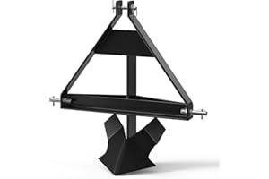 PIONEERWORKS Middle Buster for Category Plow 3-Point Hitch, Heavy Duty Middle Buster Quick Hitch Tractors Steel Furrowing Plow Mechanical Plowing, Soil Tiller (3 Point （1 Ditch Blade）)