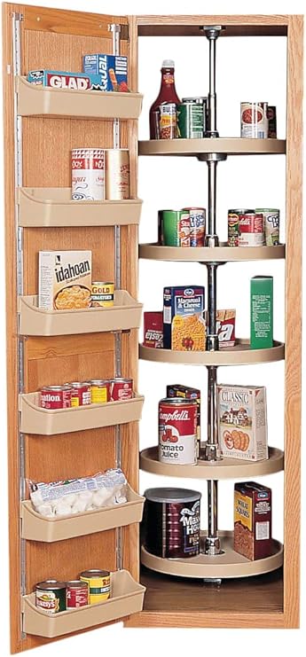 Amazon Com Rev A Shelf 16 Pantry Full Circle Lazy Susans Almond