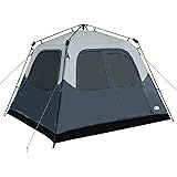 Pacific Pass 6 Person Instant Family Cabin Tent, Water Resistant, Easy Set Up - Navy/Gray