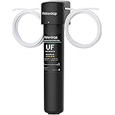 Waterdrop 15UC-UF 0.01μm Inline Water Filter for Refrigerator, 19K Gallons, In Line Water Filter for Icemaker, Idea for Ice Maker, RV, Refrigerator, 1/4 inch Direct Connect, NSF/ANSI 42 Certified