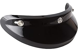 Chern Yueh 3-Snap Shorty Visor Peak for Motorcycle Helmets (Black)