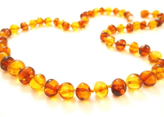 NATUR BERNSTEIN KETTE HALSKETTE ECHTE BALTISCHE BERNSTEIN Amberta®