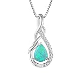 STARCHENIE 925 Sterling Silver Teardrop Necklace