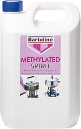 Bartoline Methylated Spirit 5L - Fuel for Burners & Stain Remover