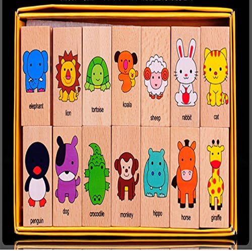 Animal Set Domino Multicolor Educatinal Toys Child Birthday Gift For Children Boy Girl Games Kids
