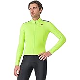 CASTELLI Men’s Puro 4 Jersey, Long Sleeve Mid-Weight Reflective Cycle Apparel for Early Morning Cool Road Cycling & Biking