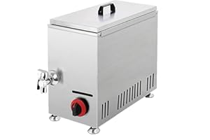 21L Commercial Corn Dog Deep Fryer, Fryer Stainless Steel Korean Cheese Hot Dogs Waffle, with 12 Hooks, Cheese Hot Dogs Stick