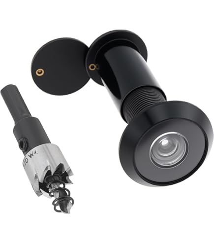 Rockwood 627.CRM Brass UL Listed 190-degree Door Viewer with Heavy