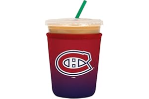 Sok It Java Sok NHL Iced Coffee & Cold Soda Insulated Neoprene Cup Sleeve (Montreal Canadiens, Small: 16-20oz)