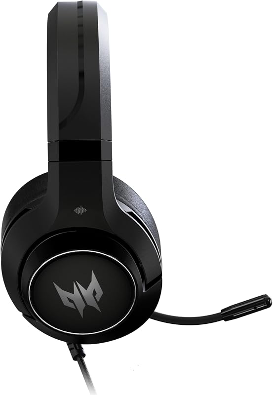 Predator Galea 350, Cuffie Gaming, con Cavo 3.5 mm Jack, Driver Audio 50 mm, Impedenza 32 ohm, Potenza nom 20mW, Fascia Regolabile, Microfono Retrattile Unidirezionale, Controllo Volume, Nero