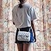 Volcanic Rock Women's Quilted PU Leather Cross-body Bag Girls Purse & Handbags Chain Small Messenger Bag(919 White)