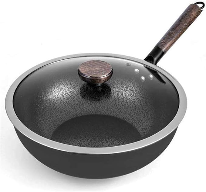 Frying Pan Chinese Wok Nonstick Die Scratch Induction Woks and Stir