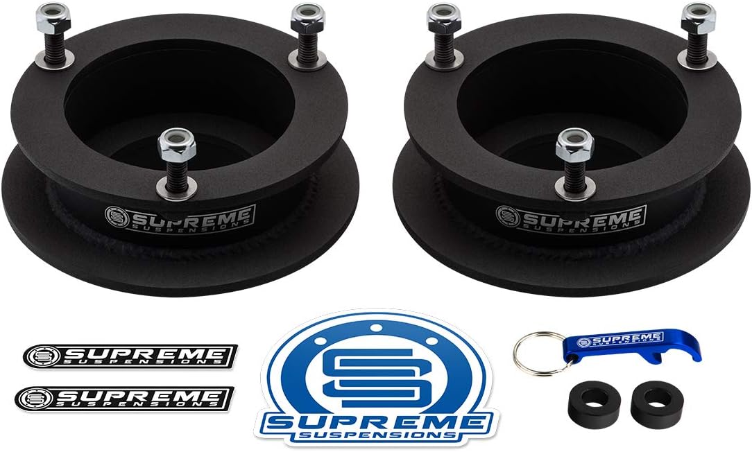 Supreme Suspensions - 2.5" Front Leveling Kit for 1994-2013 Dodge Ram 2500 3500 and 1994-2001 Dodge Ram 1500 High-Strength Steel Spring Spacers Lift Kit 4WD