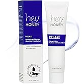 Hey Honey Skincare Relax - Instant Rosacea Relief Cream for Sensitive Skin | Calming Face Moisturizer for Facial Redness & Irritation | Dermatologist Tested, Oil-Free with Honey & Propolis | 2.2 Oz