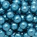 Individually Wrapped Foil Covered Chocolate Caramel Balls in a Variety of Colors - Bulk Wholesale (Carribean Blue, 2 Pounds)