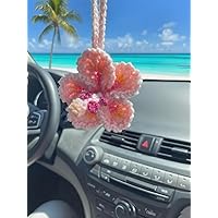 Amazon.com: Hibiscus Flower Car Hanging Ornament,Crochet Hawaiian