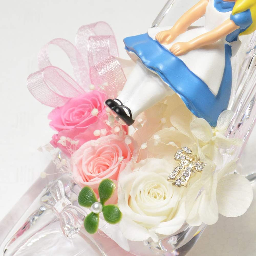 Amazon Florence Du プリザーブドフラワー ディズニー キャラクター ハイヒール アレンジメント アリス プリザーブドフラワー オンライン通販