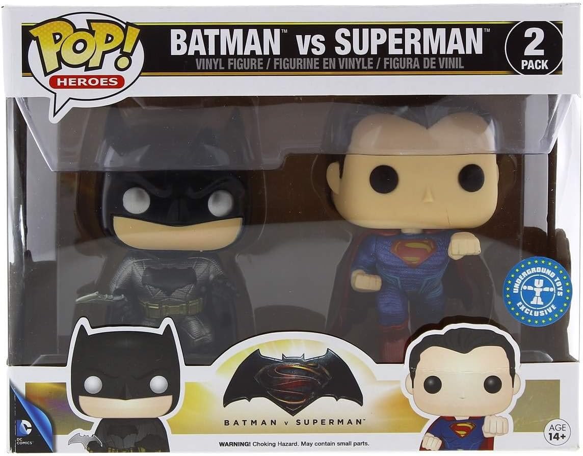 Funko Pop! Heroes: Batman v Superman Metallic 2-Pack: Funko: Amazon.co