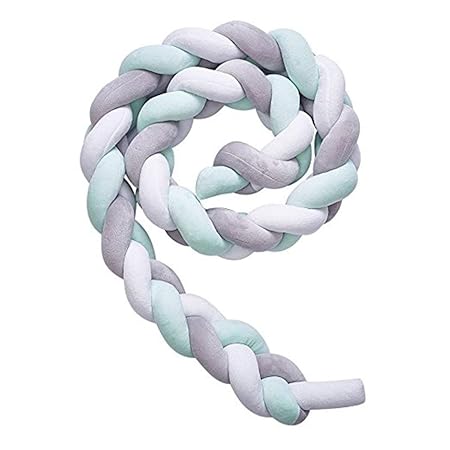 Bettumrandung Kinderbett Baby Krippe Baby Nestchen Weben Bettumrandung Kantenschutz Kopfschutz für Babybett Bettausstattung K