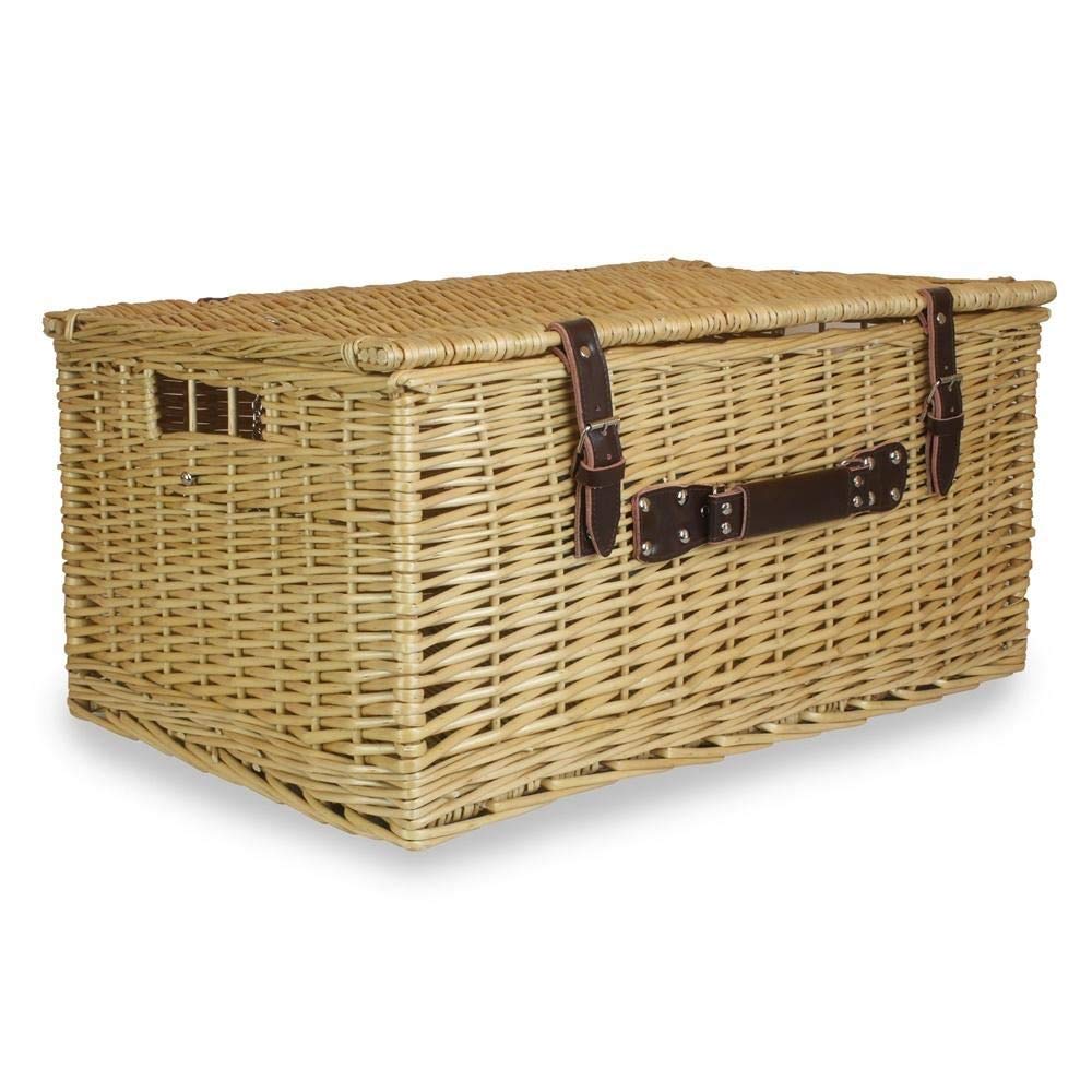 Red Hamper Buff 62cm Picnic Basket
