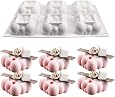 XiaoShenLu Moule Silicone 3D 6 Cœurs Diamant – Moule Français Mousse Gâteau Dessert Savon Bougie Chocolat
