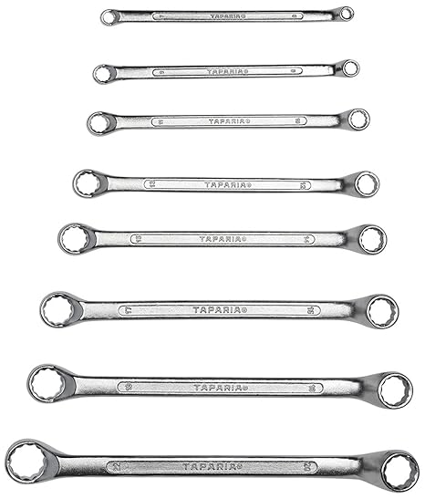 Taparia 1808 8-Pieces Ring Spanner Set