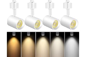 VANoopee 4-Pack 5-Color LED Track Lighting Heads H Type Track Light Heads Dimmable, 2000K 3000K 4000K 5000K 6000K Adjustable,