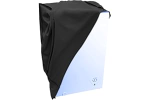 DEOSK Chest Freezer Cover,Waterproof Dustproof Outdoor or Indoor Protect Deep Freezer Cover Fit for Compact Chest Freezer 3.5 Cubic Feet Freezer Cover 22L X 25W X 34H Inch,Black