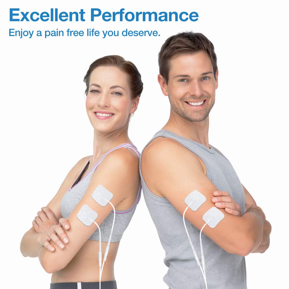 Easy@Home TENS Unit Muscle Stimulator, Electronic Pulse Massager,EMS TENS Machine,Pain Relief Therapy Pain Management Device,Backlit LCD Display, OTC Home Use - FSA Eligible Handheld, EHE010