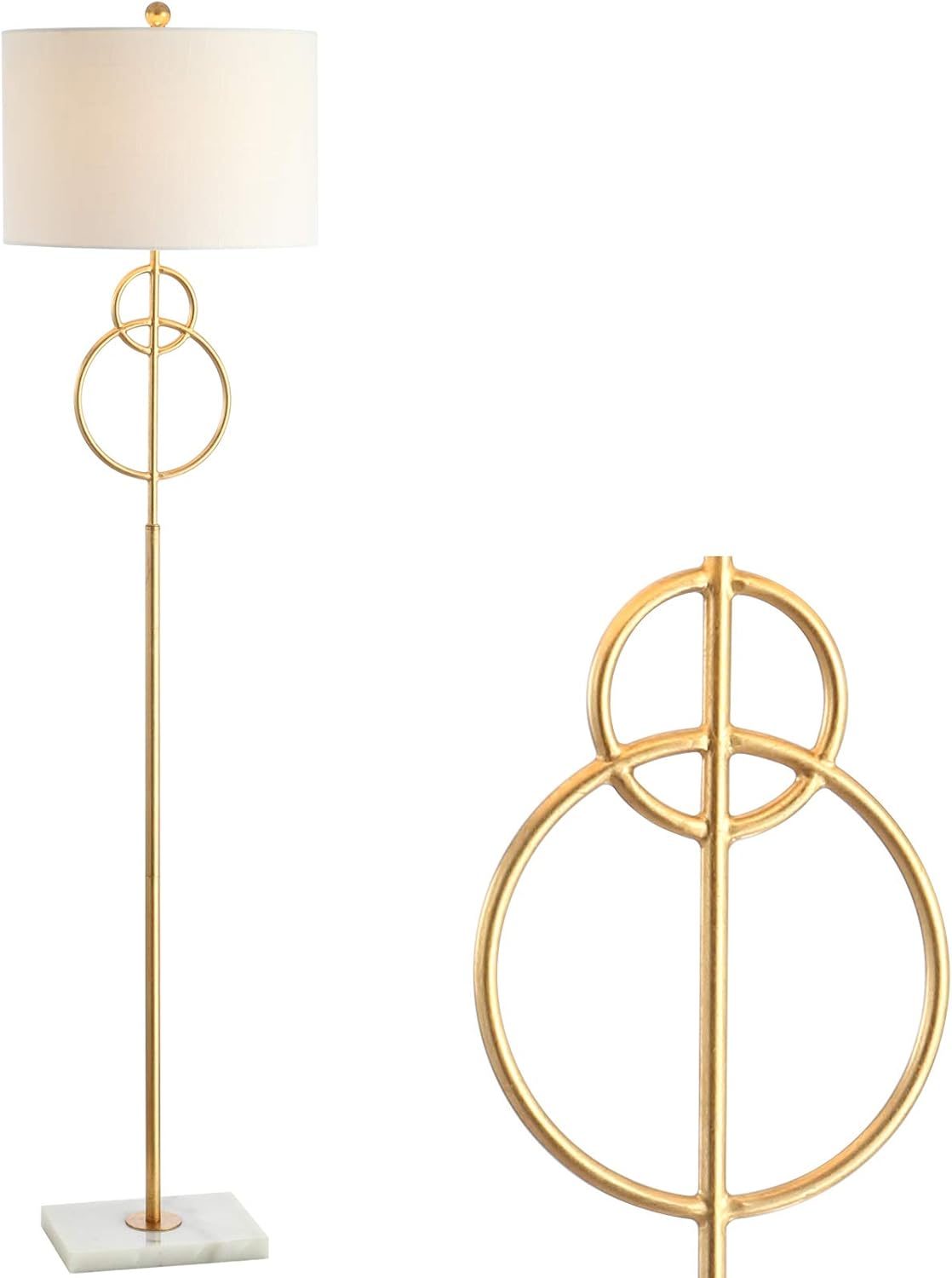 marble and gold floor lamp