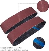 STE BRUAM Sanding Belt 100x915mm 15pc Set 80/120/150/240/400 Grits for Belt view 3