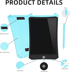 LCD Writing Tablet, 8.5 Inch Colorful Doodle Board