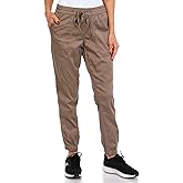 Soft Stretch Sateen Drawcord Jogger