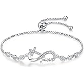 Midir&Etain Cross Bracelet 925 Sterling Silver Faith Christian Religious Anklet Bracelet Christian Cross Jewelry Gifts for Women
