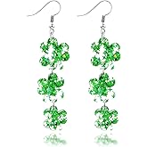 Nylry Valentines Earrings for Women Dangle Heart Earrings for Women Love Acrylic Earring Conversation Pink Red Heart Shaped Earring Valentine jewelry Accessories Valentines Day Gifts for Her