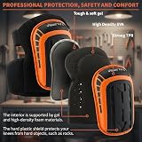 WrightFits Heavy Duty Gel Knee Pads Work Adjustable Straps Foam Construction view 2