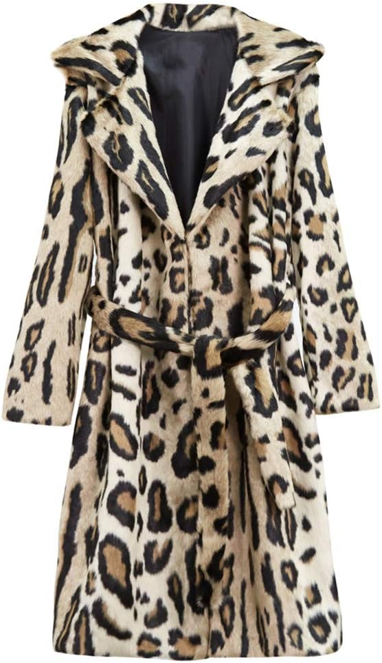 Ularma Women's Teddy Bear Coat Faux Fur Jacket Womans Daily Ritual Leopard Jackets Plus Size Fashion 2019 Fall Winter