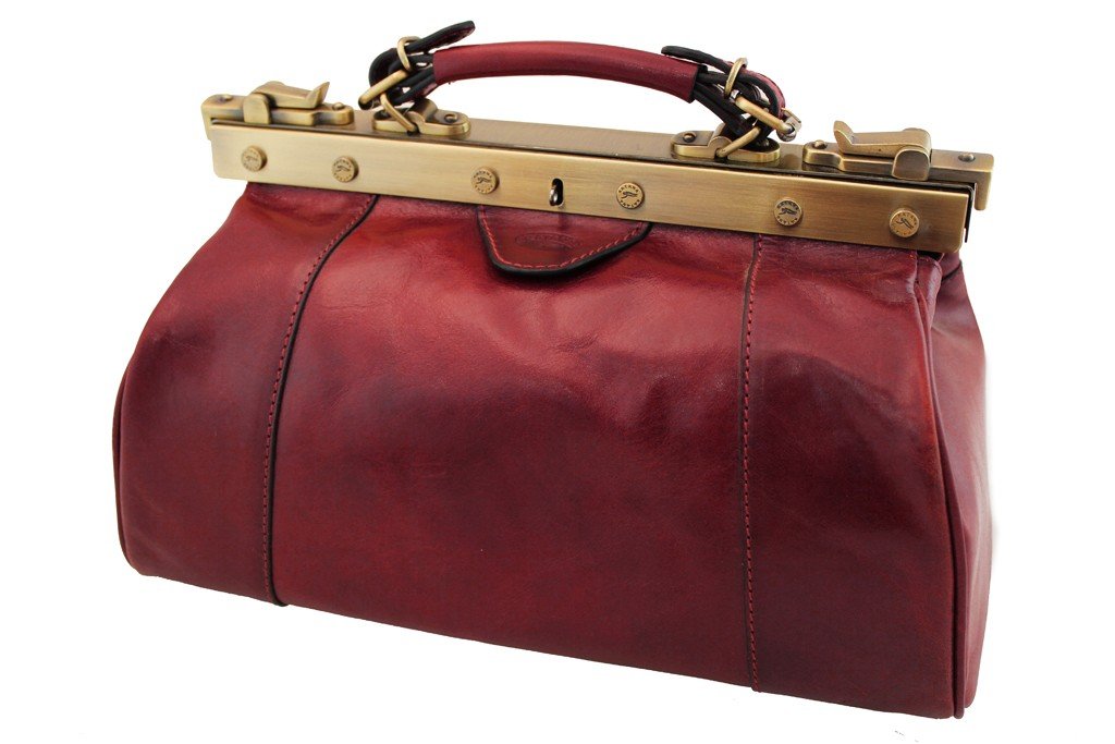 Diligence Katana Bag Cowhide Leather Collet K 8250, Red, One Size, Travel Bag