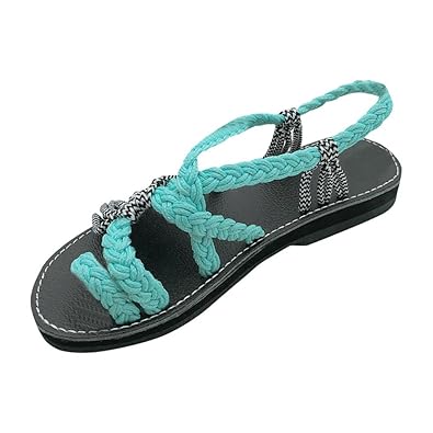 white braided flip flops