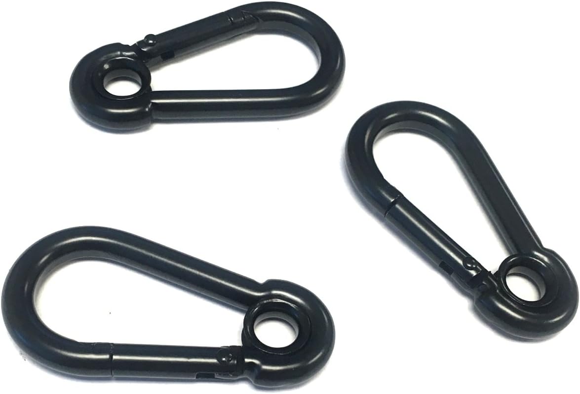 10pc Set 5/16" Spring Snap Hook Carabiner W/ Eyelet