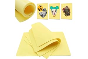 MORICHER Blank Inkless Tattoo Practice Skin - 5Pcs 2mm Tattoo Practice Skins 8'' x 6'' Double Sides Tattoo Skin Microblading Eyebrow Fake Skin for Tattoo Beginners Experienced Artists Tattoo Supplies