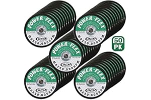 OCM BRAND 50 Pack - Cut Off Wheels 3 Inch x 1/32 Inch x 3/8 Inch For Cutting All Steel and Ferrous Metals.