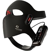 JOVS Red Light Therapy Mask for Face, LED Light Therapy 4D Laser Mask | JOVS Mask with FPT Narrow-Beam Technology, 6&times; More Powerful than LED, 660/850/940/1064nm for Precision Anti-Wrinkle,Black