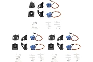 ZEYUXXRUR 3Set Dual Axle Servo Gimbal Anti-Vibration Camera Platform Mount PTZ Pan/Tilt with 2PCS 9G Servo for FPV Drone Asse